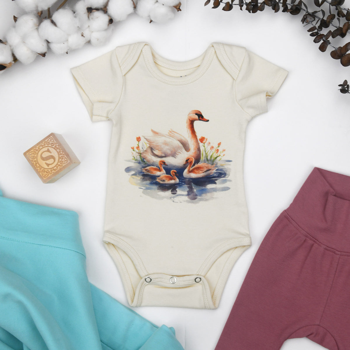 Organic Baby Bodysuit - Sardines – Sapling Child