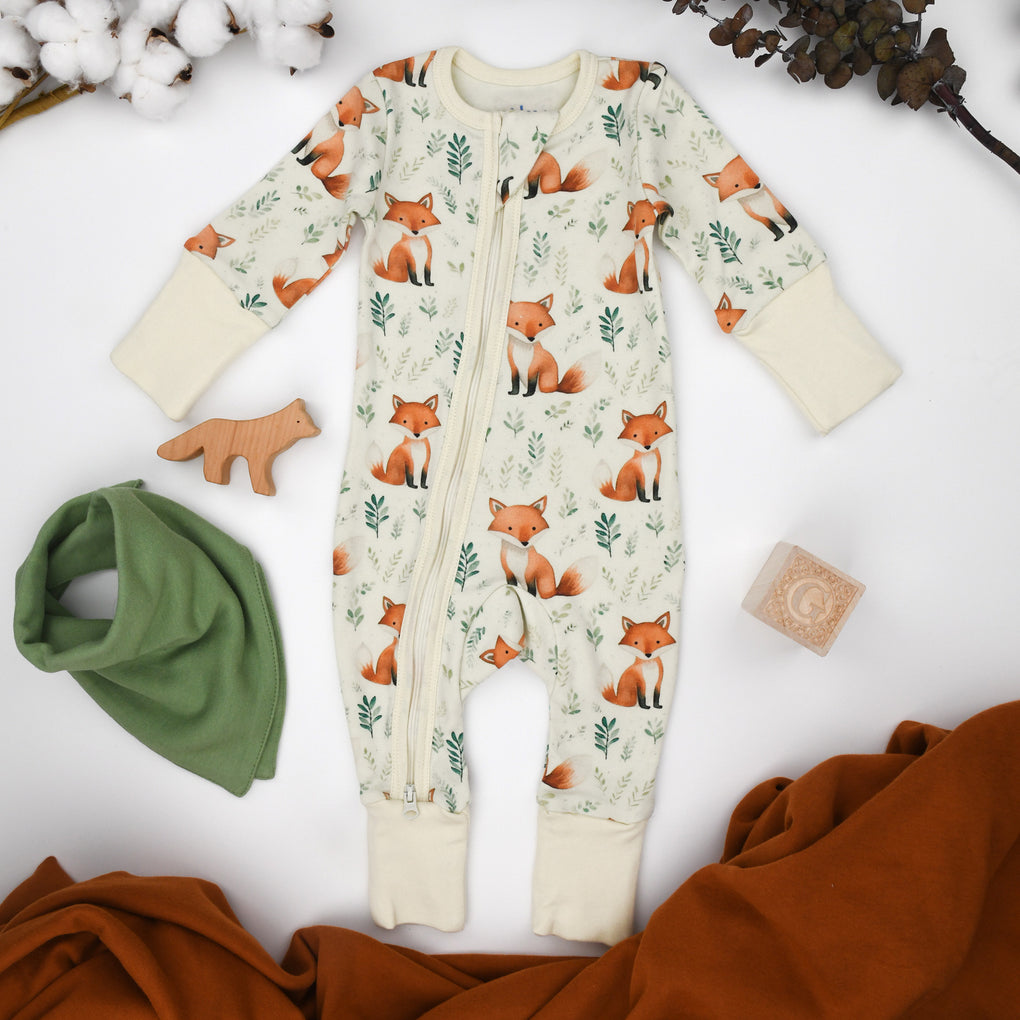 2 way 2025 zip baby pajamas